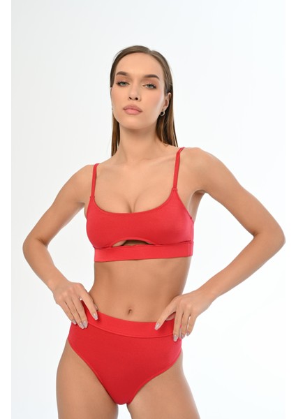 Aquaviva Kadın Kırmızı Ayar Askılı Theodora Dekolte Bikini Takımı fırsatları