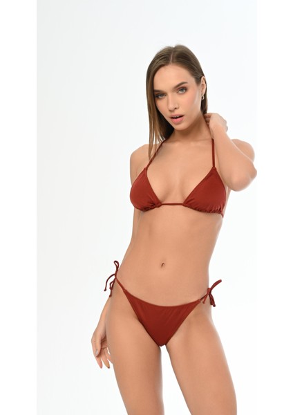 Aquaviva Kadın Tarçın Maria Üçgen Yanı Ipli Bikini Takımı