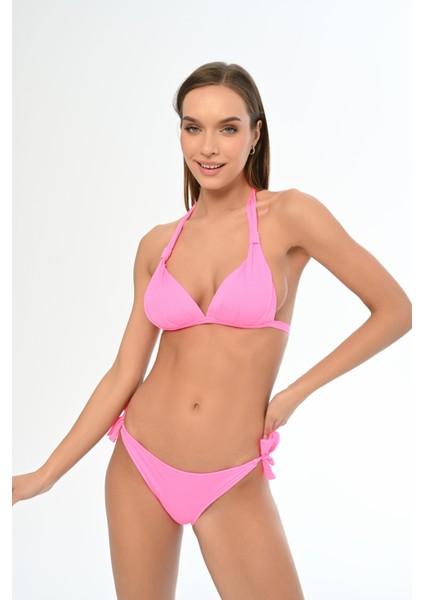 Aquaviva Kadın Fuşya Üçgen Yarım Dolgulu Kleopatra Bikini Takımı fiyatları