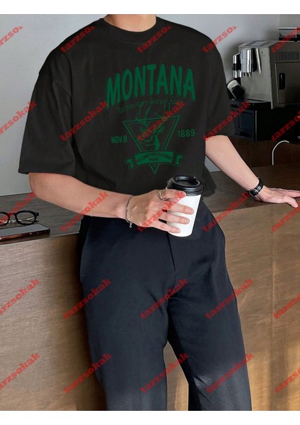 Montana Baskılı Tshirt Siyah fırsatları