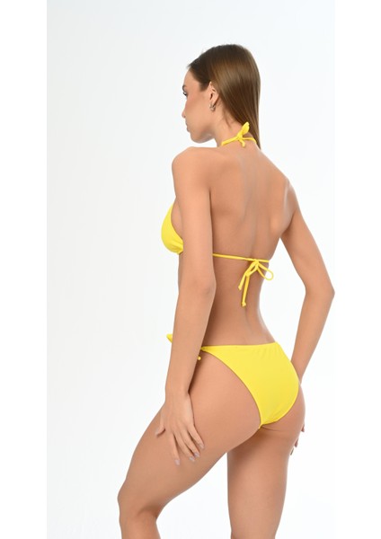 Aquaviva Kadın Sarı Maria Üçgen Yanı Ipli Bikini Takımı fırsatları