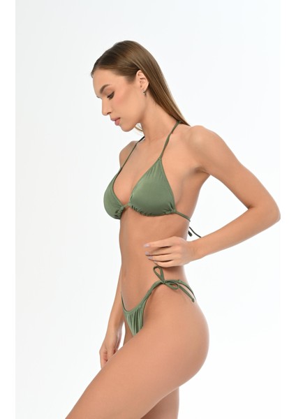 Aquaviva Kadın Haki Yeşil Üçgen Ella String Bikini Takımı modelleri