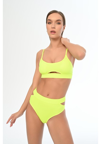 Aquaviva Kadın Neon Yeşil Ayar Askılı Theodora Dekolte Bikini Takımı fiyatları