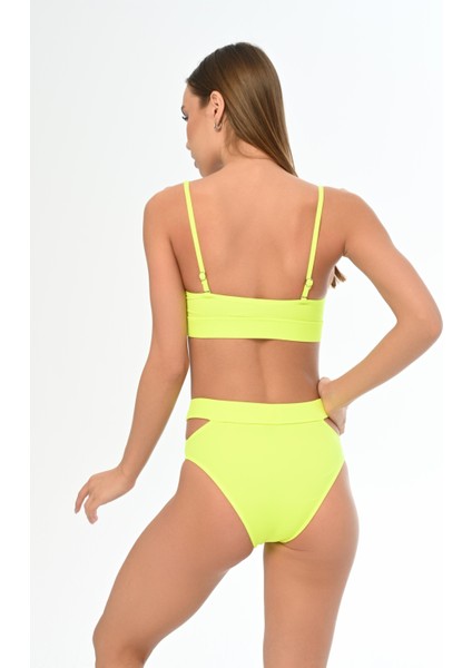 Aquaviva Kadın Neon Yeşil Ayar Askılı Theodora Dekolte Bikini Takımı fırsatları