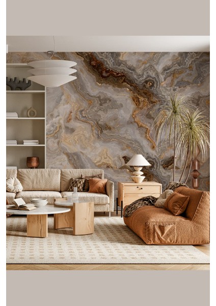 Mermer Desenli Silinebilir Sağlık Dostu Tekstil Duvar Kağıdı fiyatları