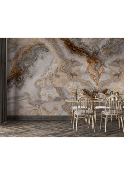 Mermer Desenli Silinebilir Sağlık Dostu Tekstil Duvar Kağıdı indirimleri