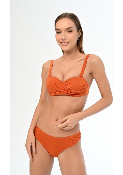 Aquaviva Kadın Tarçın Kalın Askılı Anna Straplez Bikini Takımı fiyatları