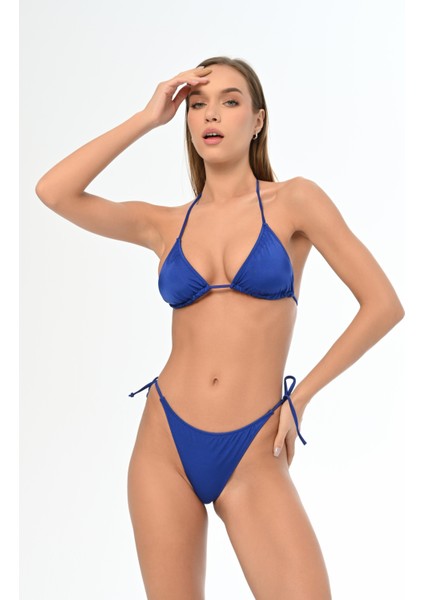Aquaviva Kadın Saks Üçgen Ella String Bikini Takımı