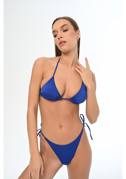 Aquaviva Kadın Saks Üçgen Ella String Bikini Takımı fiyatları