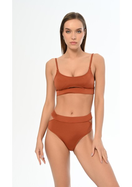 Aquaviva Kadın Tarçın Ayar Askılı Theodora Dekolte Bikini Takımı