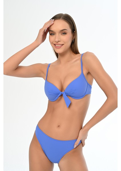 Aquaviva Kadın Mavi Fiyonklu Tayvan Kaplı Bikini Takımı fiyatları