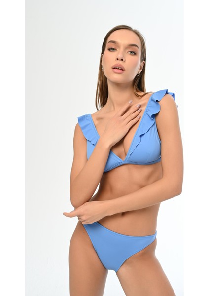 Aquaviva Kadın Mavi Fırfırlı Elizabeth Bikini Takımı fiyatları