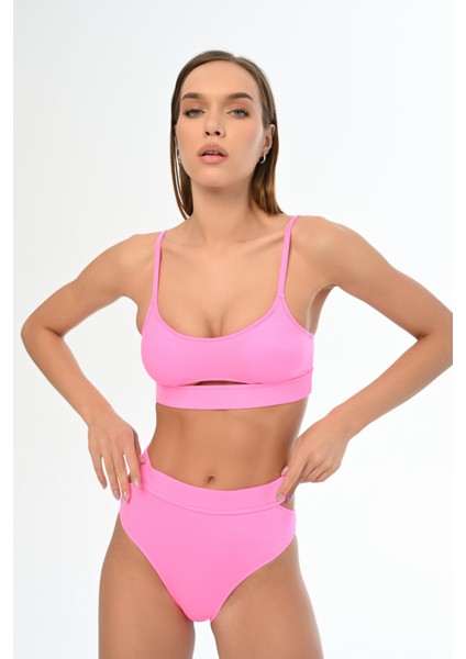 Aquaviva Kadın Fuşya Ayar Askılı Theodora Dekolte Bikini Takımı modelleri