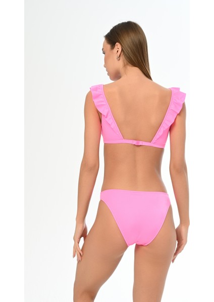 Aquaviva Kadın Fuşya Fırfırlı Elizabeth Bikini Takımı fırsatları