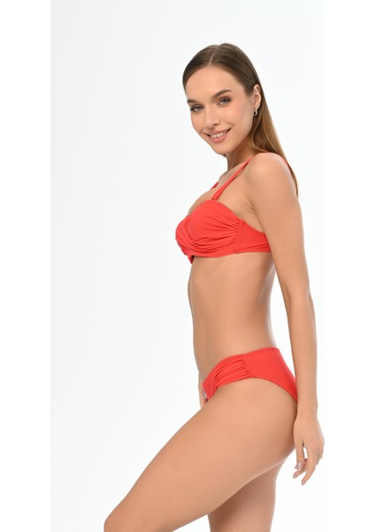 Aquaviva Kadın Kırmızı Kalın Askılı Anna Straplez Bikini Takımı fiyatları
