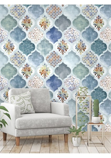 3 Boyutlu Seramik Desenli Silinebilir Sağlıklı Tekstil Duvar Kağıdı fiyatları