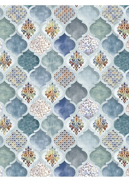 3 Boyutlu Seramik Desenli Silinebilir Sağlıklı Tekstil Duvar Kağıdı modelleri