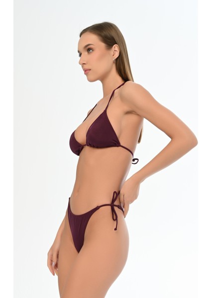 Aquaviva Kadın Mürdüm Üçgen Ella String Bikini Takımı fiyatları