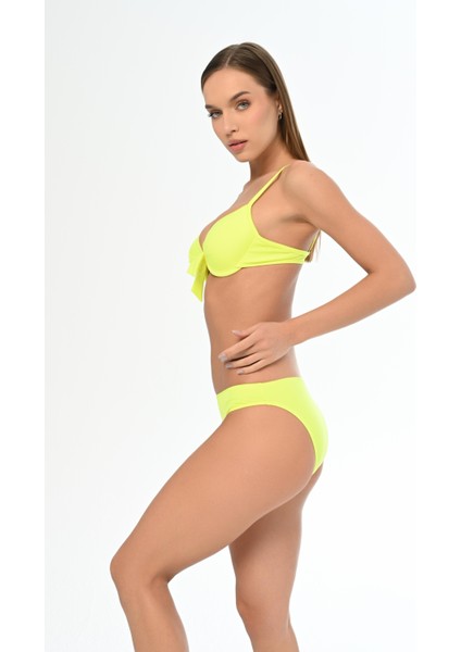 Aquaviva Kadın Neon Yeşil Fiyonklu Tayvan Kaplı Bikini Takımı modelleri