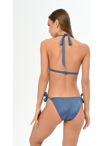 Aquaviva Kadın Indigo Üçgen Yarım Dolgulu Kleopatra Bikini Takımı fırsatları