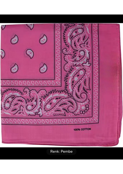 %100 Pamuklu Ekstra Yumuşak Etnik Desenli Bandana modelleri