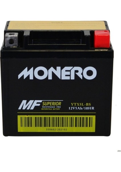 YTX5L - Bs [dıo - Bws - Honda Tıtan ][113*68*105] Monero Akü