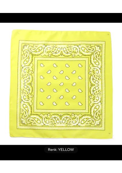 %100 Pamuklu Ekstra Yumuşak Etnik Desenli Bandana modelleri