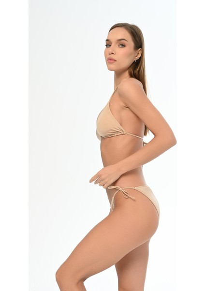 Aquaviva Kadın Açık Kahve Maria Üçgen Yanı Ipli Bikini Takımı modelleri