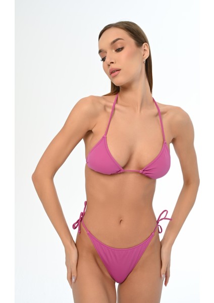 Aquaviva Kadın Lila Üçgen Ella String Bikini Takımı