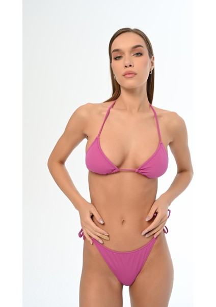 Aquaviva Kadın Lila Üçgen Ella String Bikini Takımı fiyatları