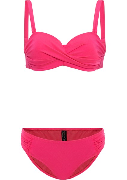Aquaviva Kadın Fuşya Biana Dönen Straplez Bikini Takımı