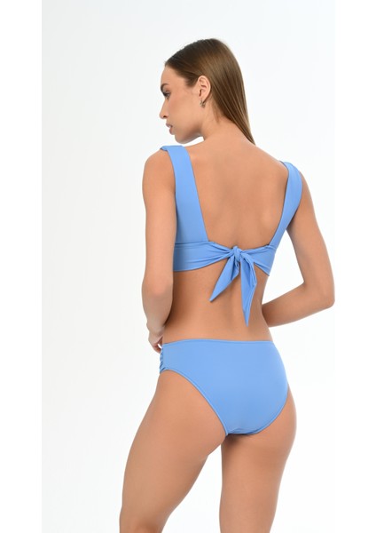 Aquaviva Kadın Mavi Sırt Bağcıklı Bralet Bikini Takımı fırsatları