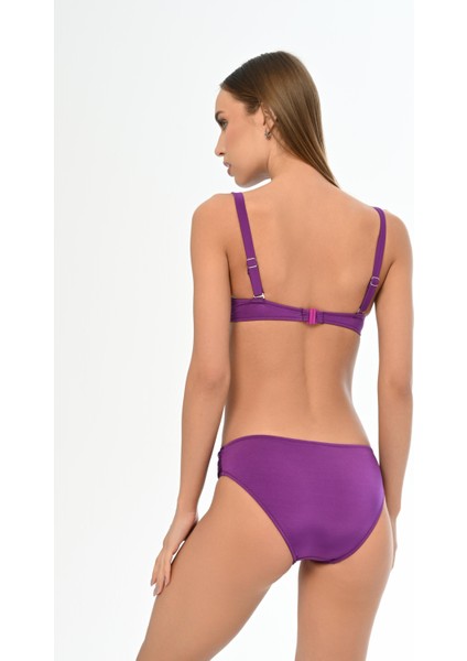 Aquaviva Kadın Koyu Mor Kalın Askılı Anna Straplez Bikini Takımı fırsatları