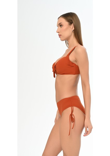 Aquaviva Kadın Tarçın Fiyonklu Yanı Sürgülü Julia Bikini Takımı modelleri