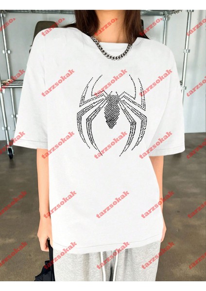 Spiderman Baskılı Tshirt Beyaz