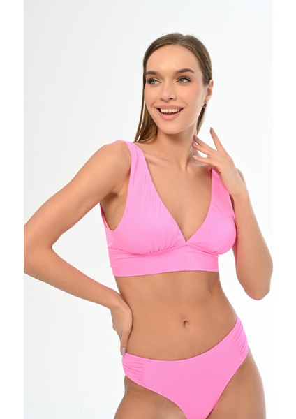 Aquaviva Kadın Pembe Sırt Bağcıklı Bralet Bikini Takımı fiyatları