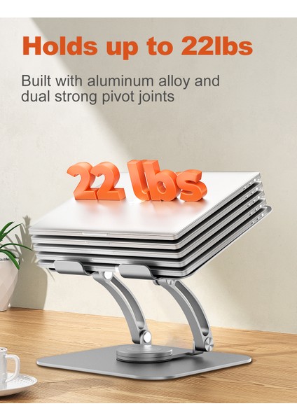 N19-1 Alüminyum 360 Derece Dönen Dizüstü Bilgisayar Laptop Notebook Standı