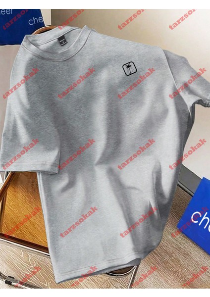 Tarzsokak Model 3196 Erkek Yazlık Yuvarlak Yaka Kısa Kollu Günlük Tişört, Yaz