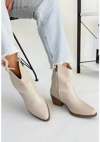 Akver Bej Cilt Topuklu Bot modelleri