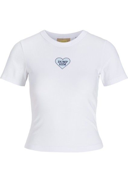 Kadin Bisiklet Yaka Baskili Tisört - Gigi indirimleri