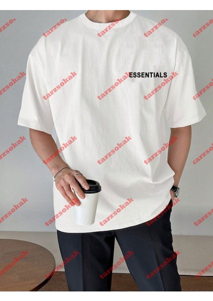 Essentials 303 Kısa Kollu Bisiklet Yaka Beyaz Tshirt