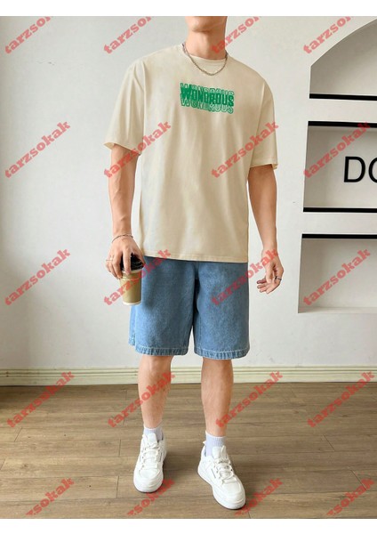 Tarzsokak Model 3285 Erkek Yazlık Yuvarlak Yaka Kısa Kollu Günlük Tişört, Yaz modelleri