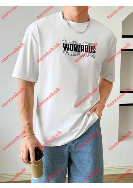 Tarzsokak Model 3285 Erkek Yazlık Yuvarlak Yaka Kısa Kollu Günlük Tişört, Yaz fiyatları