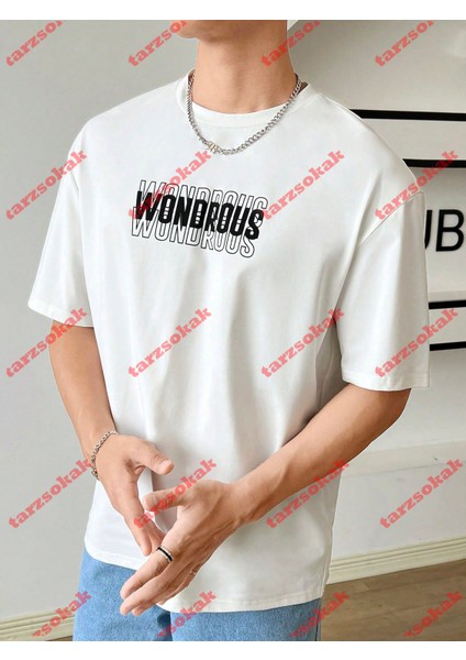 Tarzsokak Model 3285 Erkek Yazlık Yuvarlak Yaka Kısa Kollu Günlük Tişört, Yaz indirimleri