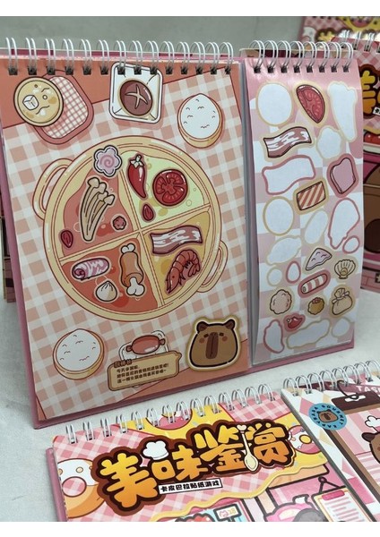 Capybara Gurme Izometrik Özel Tasarım Sticker Seti ile Görev Tamamlama/çıkartma/kapibara modelleri