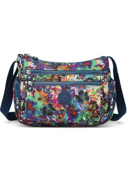 Krinkıl Kumaş Kadın Postacı Çantası Smart Bags 1115 Petunia