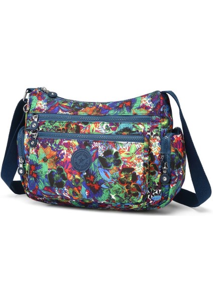 Krinkıl Kumaş Kadın Postacı Çantası Smart Bags 1115 Petunia
