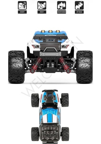 Geppettoys Extreme Elektirikli Thunder 40 km Hız Yapan Araba Uzaktan Kumandalı Pickup Jeep fırsatları