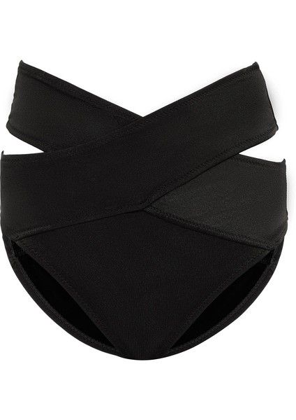 Aquaviva Kadın Siyah Fitilli Shay Çapraz Kombin Bikini Takımı indirimleri