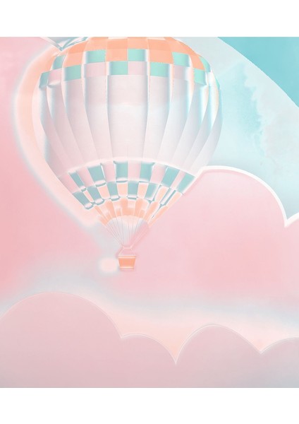 Duvar Kağıdı Uçan Balonlar Desenli Silinebilir Tekstil Duvar Kağıdı modelleri